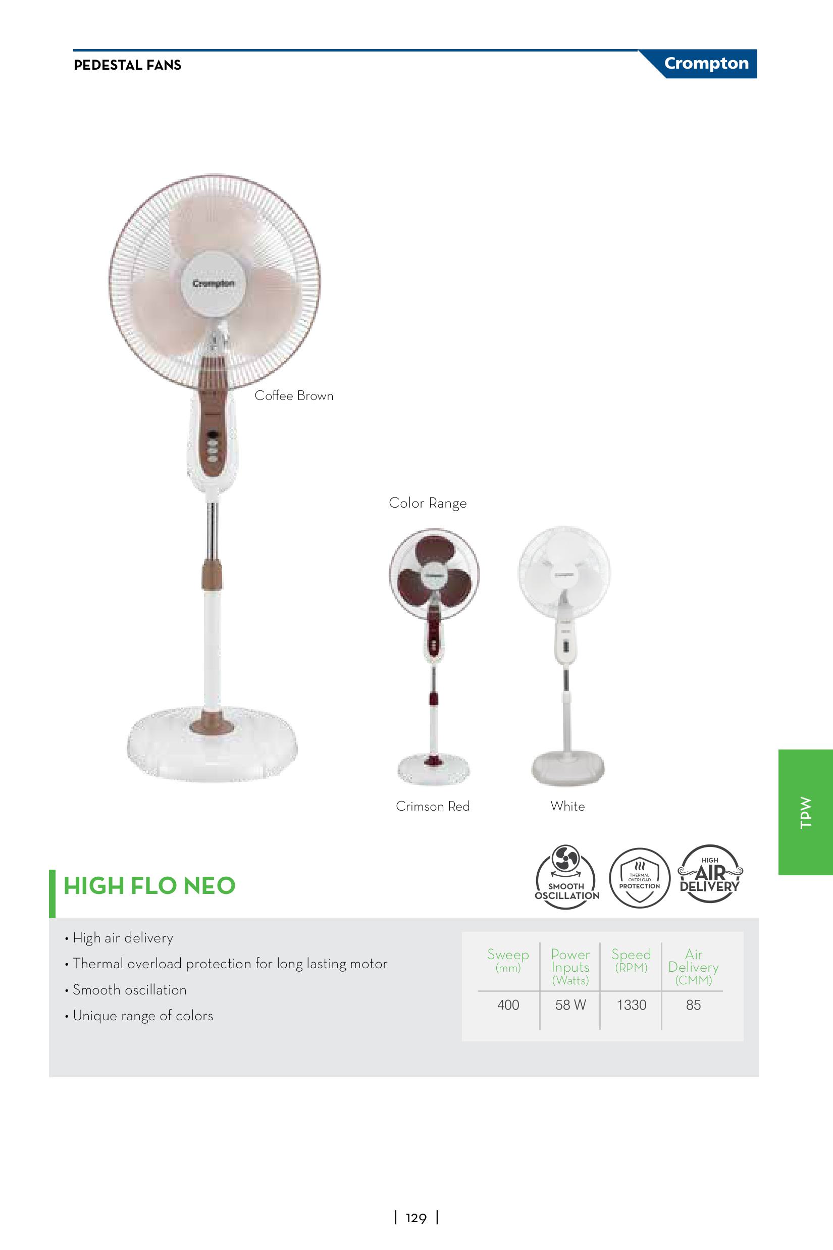 Crompton Pedastal High flo Neo